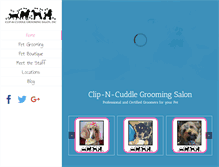 Tablet Screenshot of clip-n-cuddle.com